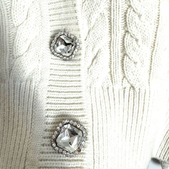 NANA Jacqueline Nina Wool Cardigan with jeweled buttons - Picture 14 of 15